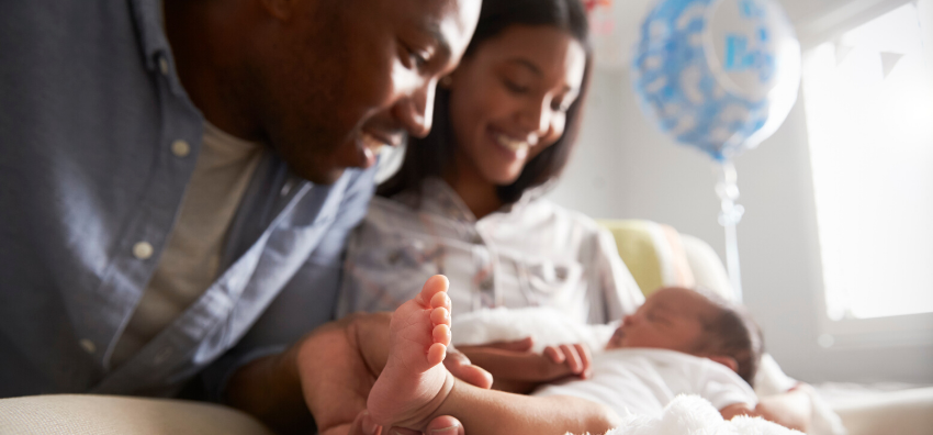 Parents with newborn 